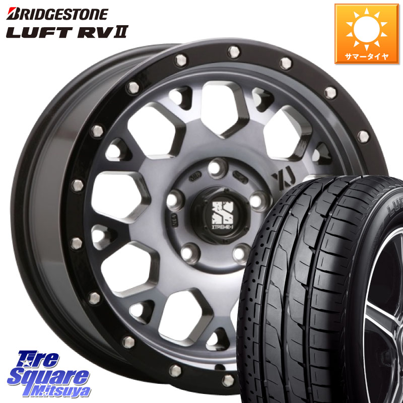MLJ XJ04 XTREME-J エクストリームJ ホイール 16インチ 16 X 7.0J +35 5穴 114.3 ブリヂストン LUFT RV2 ルフト サマータイヤ 215/60R16