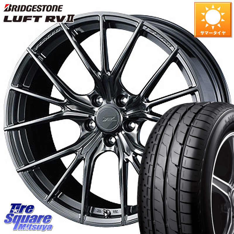 WEDS F ZERO FZ-1 FZ1 鍛造 FORGED ホイール18インチ エフゼロ 18 X 7.5J +48 5穴 114.3 ブリヂストン LUFT RV2 ルフト サマータイヤ 235/55R18 T32エクストレイル CX-5 CX-8 BT5レガシィアウトバック