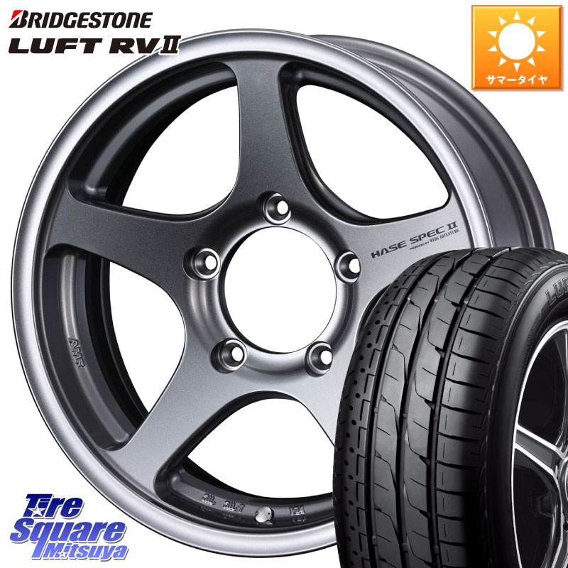 WEDS Adventure HASE SPEC2 (GM) ホイール 16インチ 16 X 5.5J +0 5穴 139.7 ブリヂストン LUFT RV2 ルフト サマータイヤ 215/65R16 ジムニー専用(要オーバーフェンダー等)