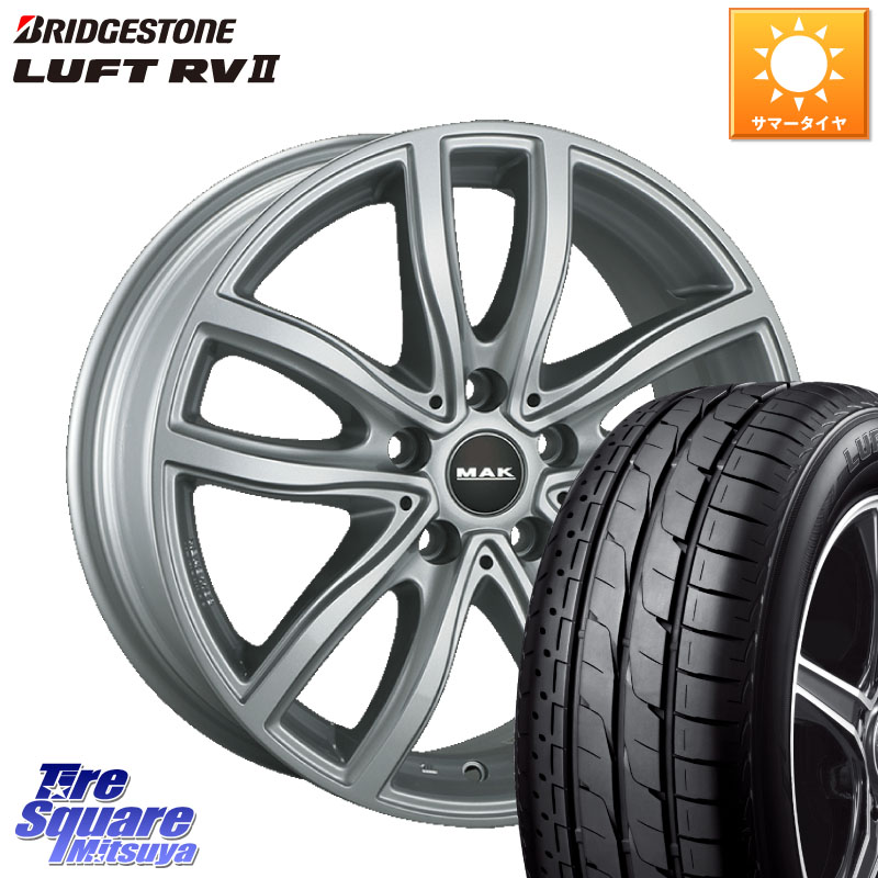 阿部商会 MAK FAHR ホイール 16インチ 16 X 7.0J(BMW G20) +30 5穴 112 ブリヂストン LUFT RV2 ルフト サマータイヤ 205/60R16 BMW 3シリーズ G20 G21