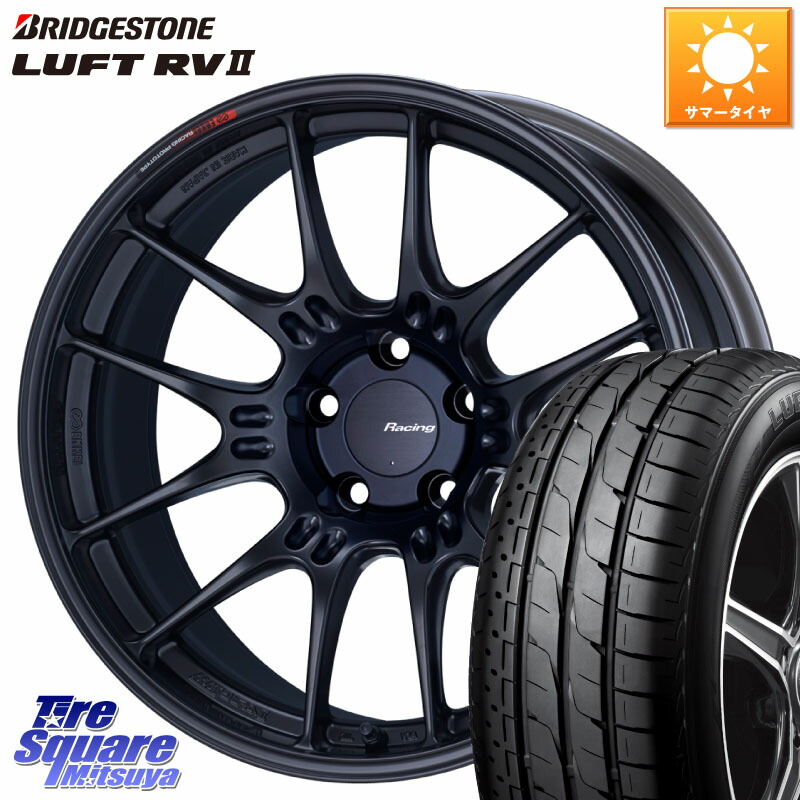 ENKEI エンケイ RACING GTC02 BK ホイール 18インチ 18 X 8.0J +35 5穴 114.3 ブリヂストン LUFT RV2 ルフト サマータイヤ 235/50R18 30系アルファード 30系ヴェルファイア 20系アルファード 144,045円