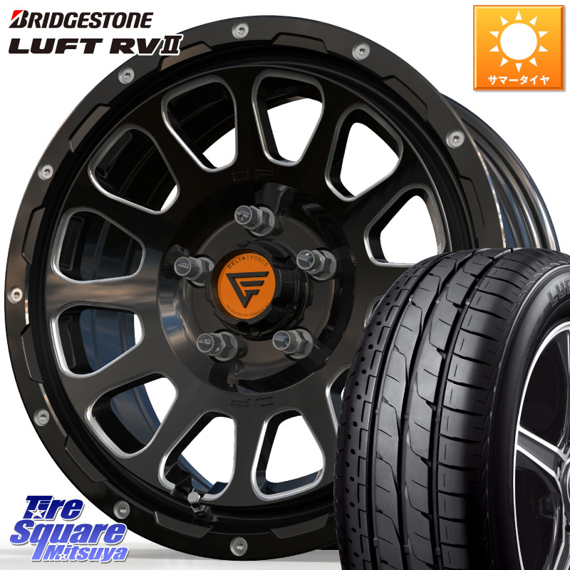 DELTA FORCE デルタフォース オーバル 16インチ 16 X 7.0J +35 5穴 114.3 ブリヂストン LUFT RV2 ルフト サマータイヤ 215/60R16 124,175円