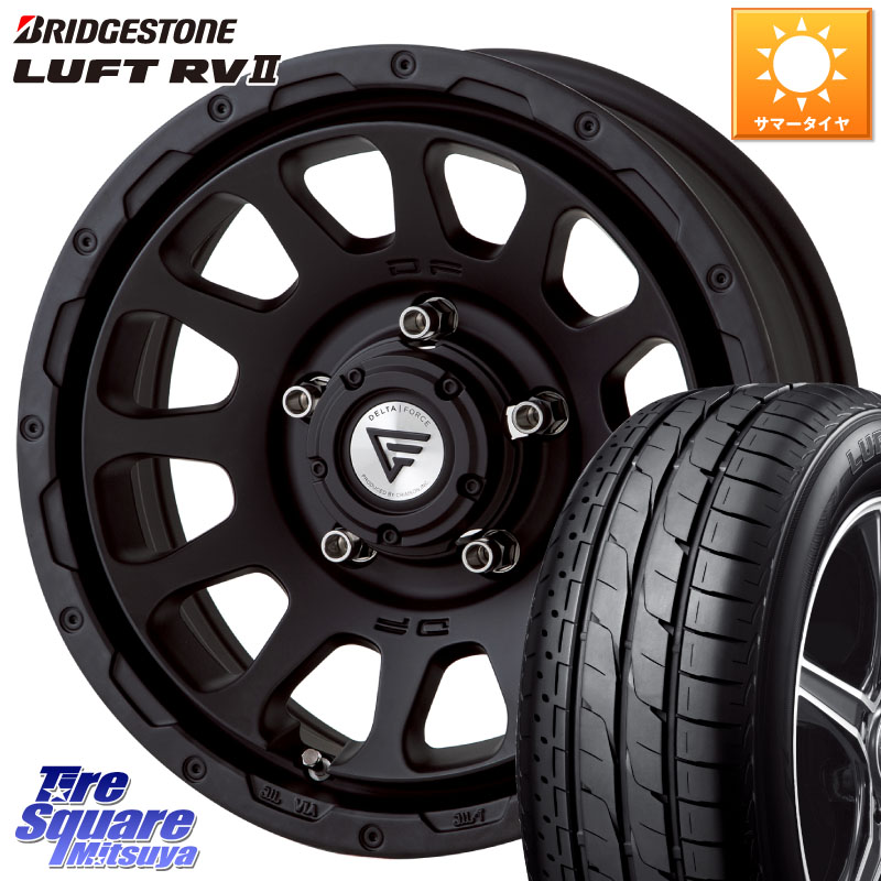 DELTA FORCE デルタフォース オーバル ジムニー専用 ホイール 16インチ 16 X 5.5J +20 5穴 139.7 ブリヂストン LUFT RV2 ルフト サマータイヤ 215/65R16 ジムニー専用(要オーバーフェンダー等)