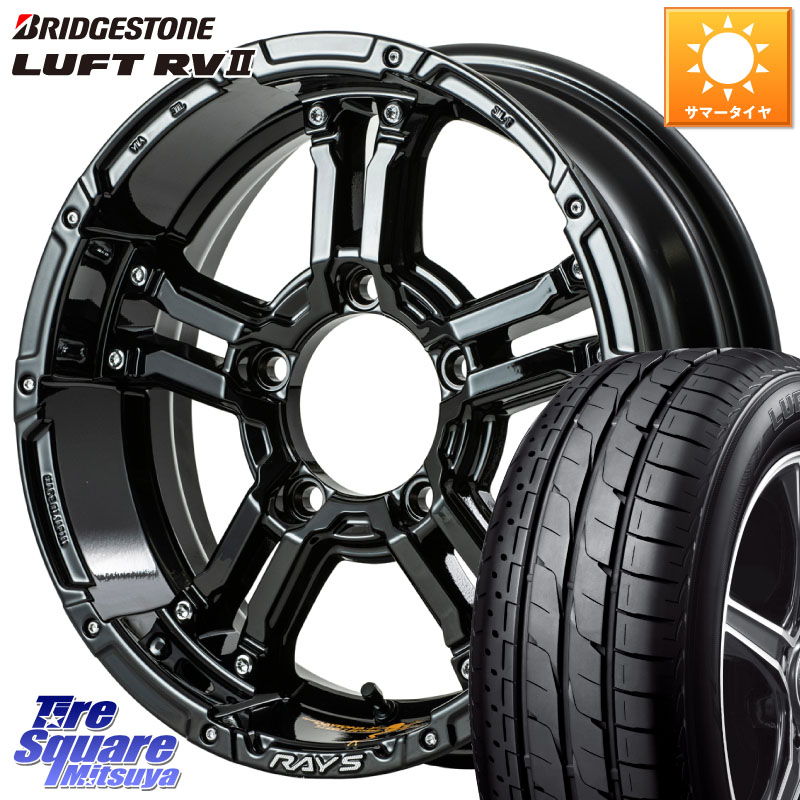 RAYS 【欠品次回9~10月】 TEAM DAYTONA デイトナ FDX-J collection 16 X 5.5J +20 5穴 139.7 ブリヂストン LUFT RV2 ルフト サマータイヤ 215/65R16 ジムニー専用(要オーバーフェンダー等) 109,120円