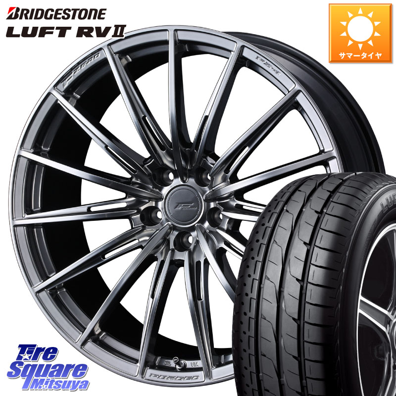 WEDS F ZERO FZ4 FZ-4 鍛造 FORGED 18インチ エフゼロ 18 X 7.5J +38 5穴 114.3 ブリヂストン LUFT RV2 ルフト サマータイヤ 235/55R18