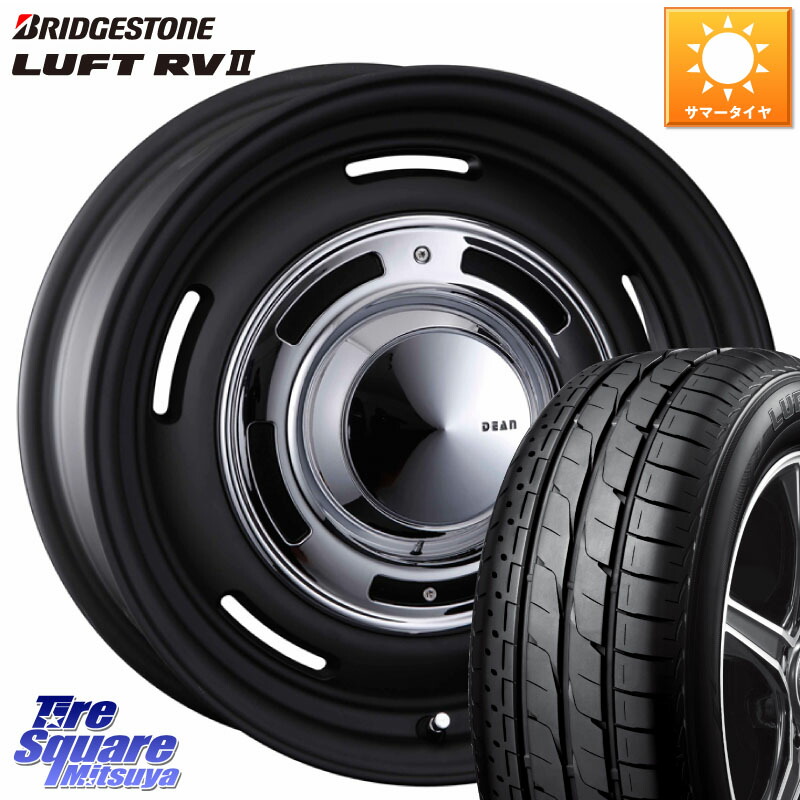 ブリヂストン LUFT RV2 ルフト サマータイヤ 215/60R17CRIMSON ディーン クロスカントリー ブラック 17インチ 17X7.0J 47 5穴 114.3 C-HR カローラクロス ZR-V RV系ヴェゼル RC系オデッセイ後期 CX-30 MX-30 エスティマハイブリッド エスティマ RVR|タイヤスクエアミツヤ