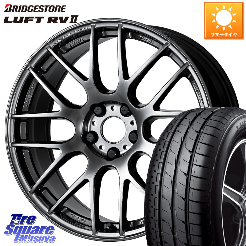 WORK ワーク EMOTION エモーション M8R GTK 17インチ 17 X 7.0J +38 5穴 114.3 ブリヂストン LUFT RV2 ルフト サマータイヤ 215/60R17 10系カローラクロス 20系アルファード