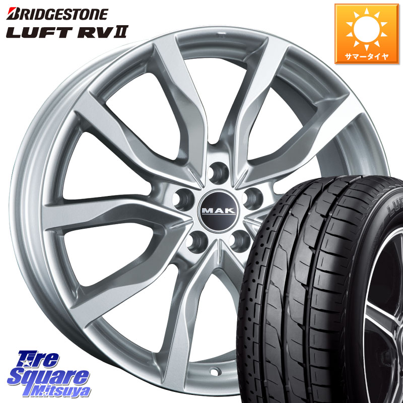 阿部商会 MAK HIGHLANDS ホイール18インチ 18 X 7.5J(VOLVO XC40 XB420) +45 5穴 108 ブリヂストン LUFT RV2 ルフト サマータイヤ 235/55R18 VOLVO ボルボ XC40