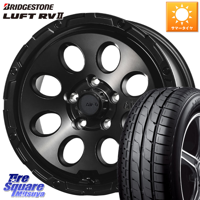 4X4エンジニアリング Air G Massive エアーGマッシブ ホイール 16インチ 16 X 7.0J +35 5穴 114.3 ブリヂストン LUFT RV2 ルフト サマータイヤ 215/65R16 30系ヴェルファイア 20系アルファード