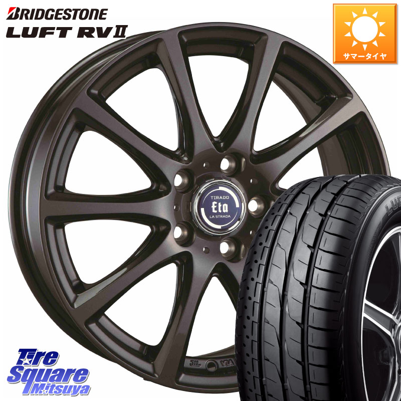 阿部商会 イータ 平座仕様 ティラード(トヨタ・レクサス車専用) 18 X 7.5J +38 5穴 114.3 ブリヂストン LUFT RV2 ルフト サマータイヤ 235/55R18
