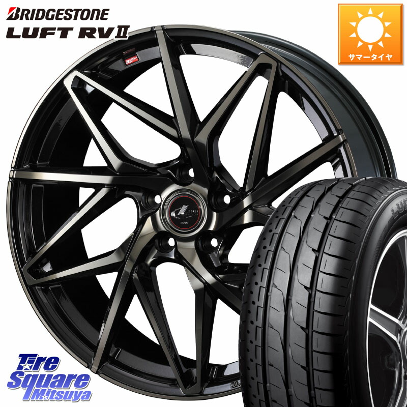 ブリヂストン LUFT RV2 ルフト サマータイヤ 225/55R18WEDS 40605 レオニス LEONIS IT PBMCTI 18インチ 18X7.0J 47 5穴 100 レガシー レガシィ アウトバック|タイヤスクエアミツヤ