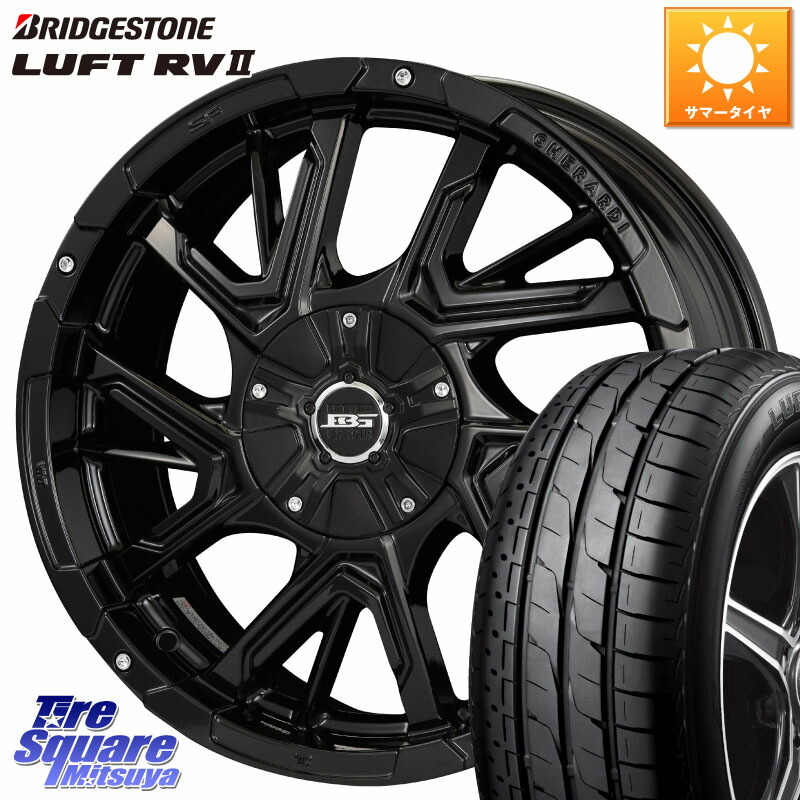 KOSEI ボトムガルシア ゲラルディ ホイール 16 X 7.0J +42 5穴 114.3 ブリヂストン LUFT RV2 ルフト サマータイヤ 215/60R16