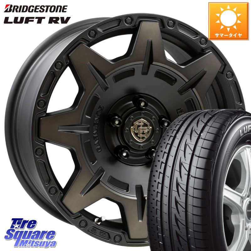 ブリヂストン LUFT RV ルフト RV サマータイヤ 205/55R17WEDS CROSS OVER GARMENTS StyleM 17インチ 17X7.0J 35 5穴 114.3 SAI|タイヤスクエアミツヤ