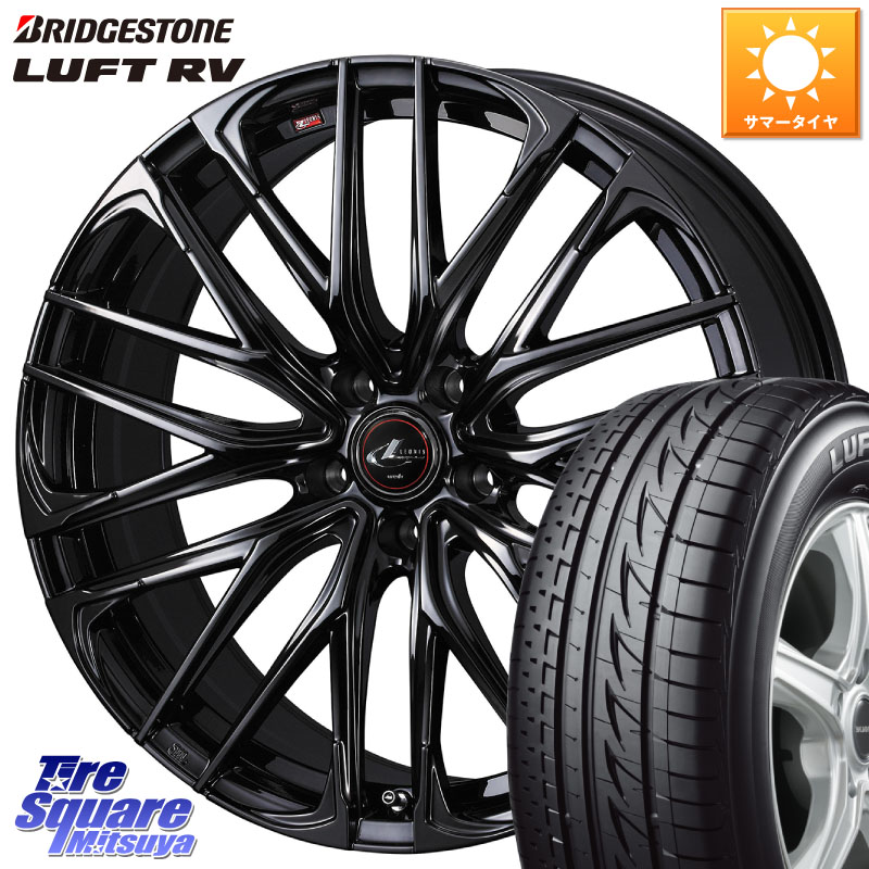 WEDS 40968 レオニス LEONIS SK ホイール 18インチ 18 X 8.0J +42 5穴 114.3 ブリヂストン LUFT RV ルフト RV サマータイヤ 215/55R18