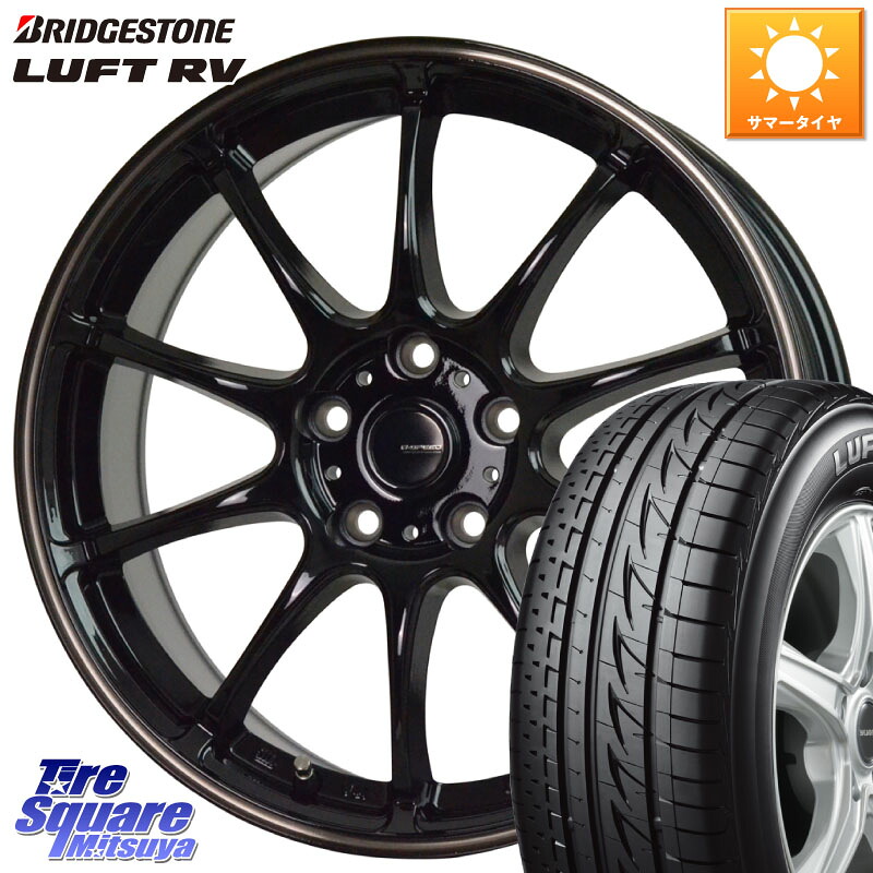 HotStuff G・SPEED P-07 ジー・スピード ホイール 16インチ 16 X 6.5J +38 5穴 114.3 ブリヂストン LUFT RV ルフト RV サマータイヤ 205/65R16 ヤリスクロス 10系アルファード 70系カムリ