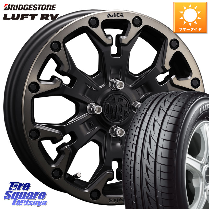 CRIMSON MG GOLEM Jr ホイール 16インチ 16 X 6.0J +38 4穴 100 ブリヂストン LUFT RV ルフト RV サマータイヤ 205/65R16