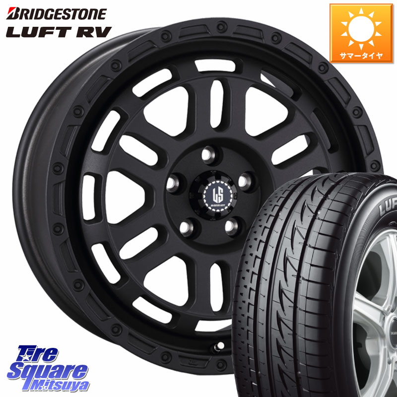 ブリヂストン LUFT RV ルフト RV サマータイヤ 215/50R17阿部商会 LA STRADA DISCOVER ホイール 17インチ 17X7.0J 38 5穴 114.3 ZE1リーフ プリウスアルファ SAI シビック インサイト|タイヤスクエアミツヤ