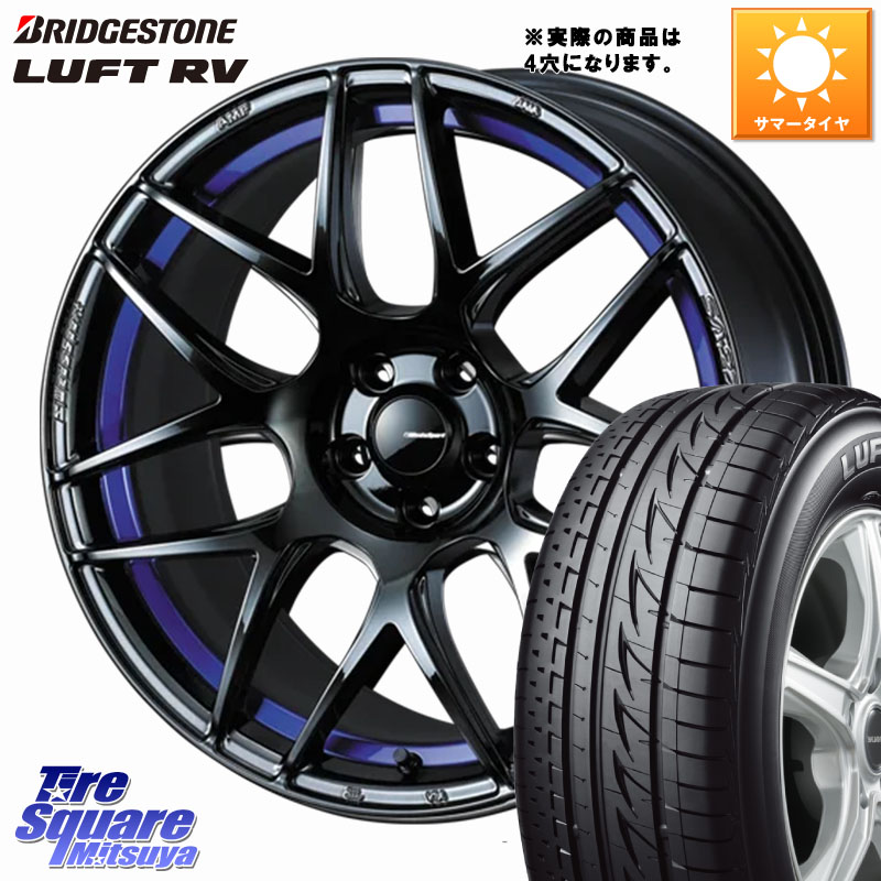 WEDS 74226 SA-27R ウェッズ スポーツ ホイール 17インチ ◇参考画像 17 X 6.5J +42 4穴 100 ブリヂストン LUFT RV ルフト RV サマータイヤ 205/55R17 ライズ ロッキー ガソリン車 4穴