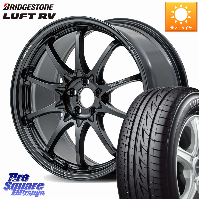 ブリヂストン LUFT RV ルフト RV サマータイヤ 215/50R17RAYS 【欠品次回3~4月】 CE28N-plus VOLK RACING 鍛造 ホイール 17インチ 17X7.5J 44 5穴 100 エクシーガ｜タイヤスクエアミツヤ
