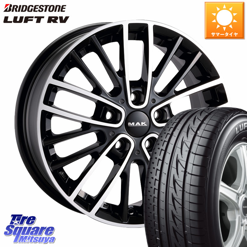 ブリヂストン LUFT RV ルフト RV サマータイヤ 205/65R16阿部商会 MAK CHELSE ホイール 16インチ 16X7.0J(MINI F60) 41 5穴 112 MINI ミニ クロスオーバー F60｜タイヤスクエアミツヤ