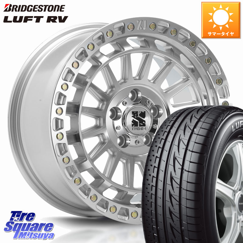 MLJ XJ08 XTREME-J ホイール 18インチ 18 X 8.0J +40 5穴 114.3 ブリヂストン LUFT RV ルフト RV サマータイヤ 225/50R18 10系カローラクロス