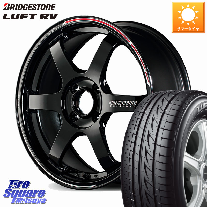 RAYS 【欠品次回10~11月】 TE37 SONIC TIME ATTACK EDITION 鍛造 ホイール 16インチ 16 X 6.5J +39 4穴 100 ブリヂストン LUFT RV ルフト RV サマータイヤ 205/65R16