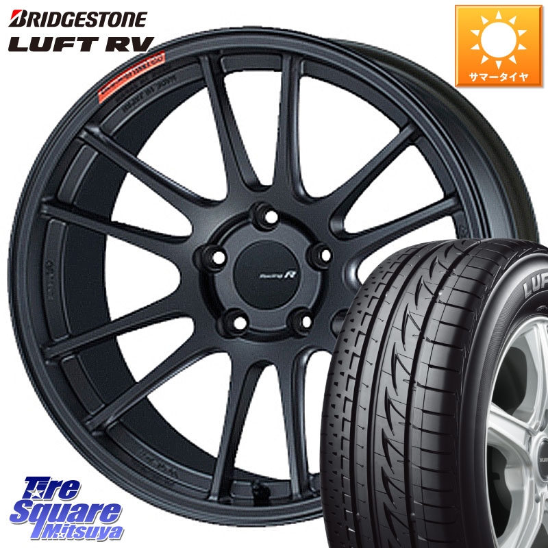 ENKEI エンケイ Racing Revolution GTC01RR ホイール 18 X 7.5J +45 5穴 114.3 ブリヂストン LUFT RV ルフト RV サマータイヤ 225/45R18 RP6～8ステップワゴン レヴォーグ