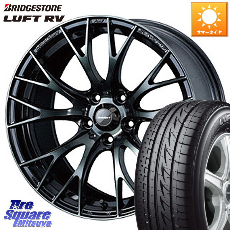 ブリヂストン LUFT RV ルフト RV サマータイヤ 205/55R17WEDS WedsSport SA-20R SA20R ウェッズ スポーツ ホイール 17インチ 17X7.5J 48 5穴 100 レガシー レガシィ ワゴン｜タイヤスクエアミツヤ