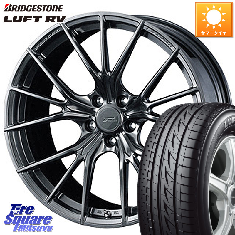 WEDS F ZERO FZ-1 FZ1 鍛造 FORGED ホイール18インチ エフゼロ 18 X 7.5J +48 5穴 114.3 ブリヂストン LUFT RV ルフト RV サマータイヤ 215/55R18 CX-30 MX-30