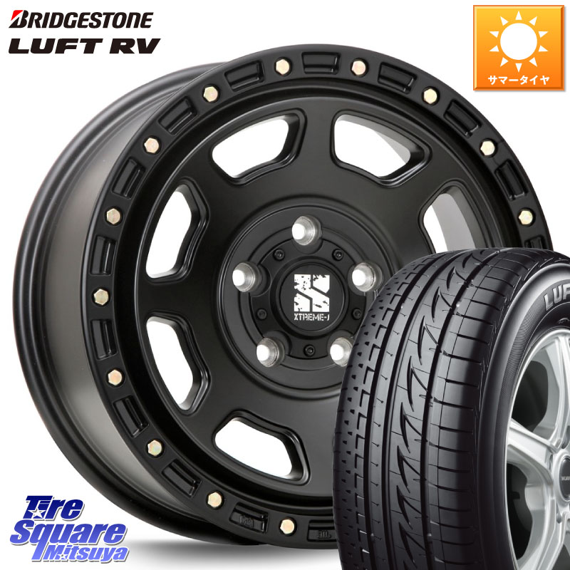 ブリヂストン LUFT RV ルフト RV サマータイヤ 225/50R18MLJ XJ07 XTREME-J BK ホイール 18インチ 18X8.0J 40 5穴 114.3 カローラクロス エクストレイル X-TRAIL 日産 スカイラインセダン 日産｜タイヤスクエアミツヤ