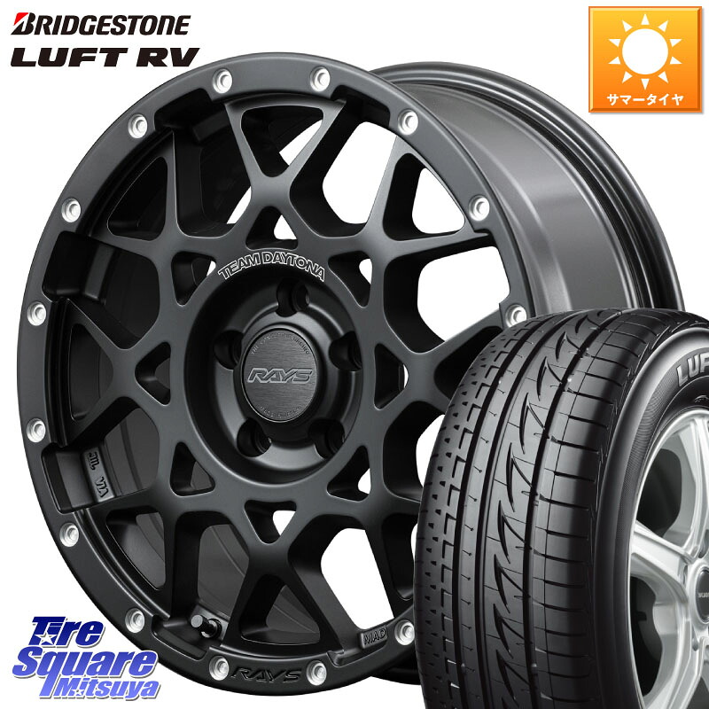 RAYS 【欠品次回6~7月】 レイズ M8 デイトナ DAYTONA 16インチ 16 X 7.0J +37 5穴 114.3 ブリヂストン LUFT RV ルフト RV サマータイヤ 205/65R16