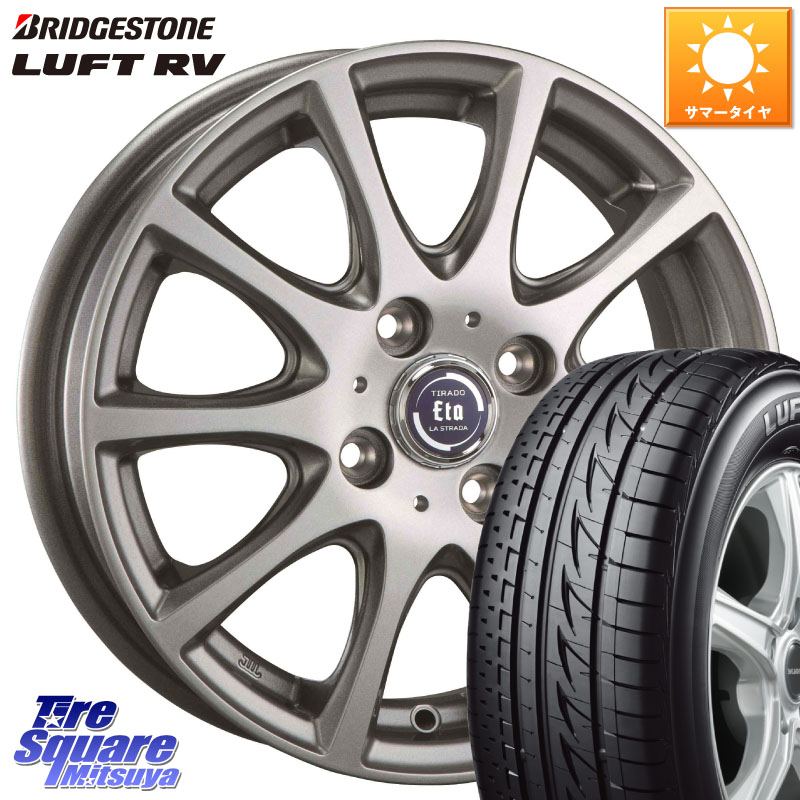 阿部商会 ティラード イータ 16 X 6.0J +42 4穴 100 ブリヂストン LUFT RV ルフト RV サマータイヤ 205/65R16