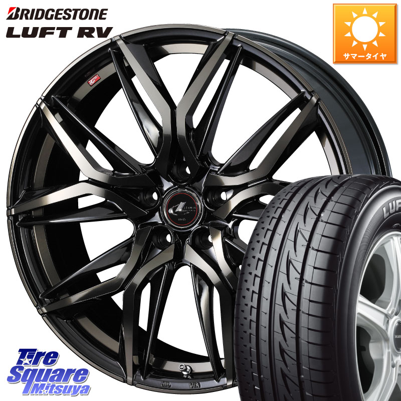 ブリヂストン LUFT RV ルフト RV サマータイヤ 215/65R15WEDS 40780 レオニス LEONIS LM PBMCTI 15インチ 15X6.0J 43 5穴 114.3 クラウンマジェスタ|タイヤスクエアミツヤ