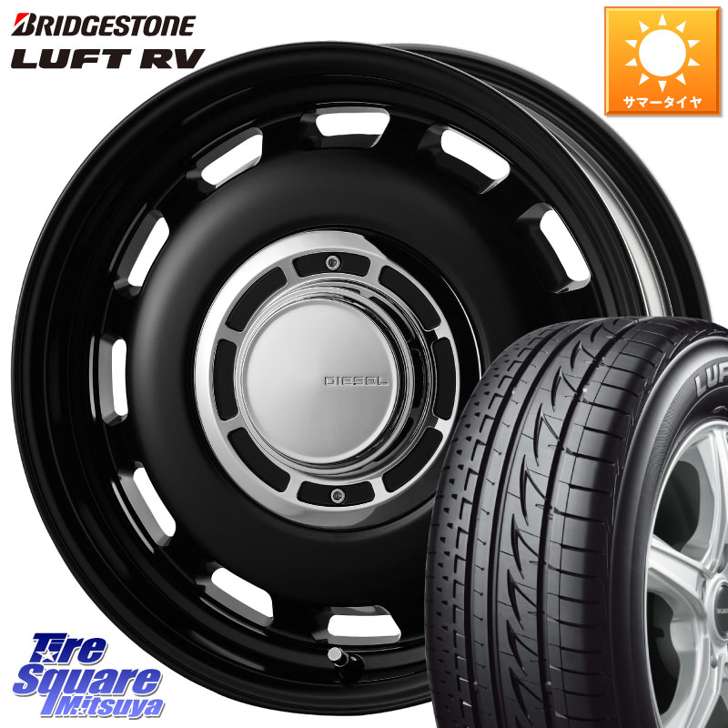 コスミック クロスブラッド DIESEL ディーゼル ホイール 15インチ 15 X 6.0J +42 5穴 100 ブリヂストン LUFT RV ルフト RV サマータイヤ 205/70R15