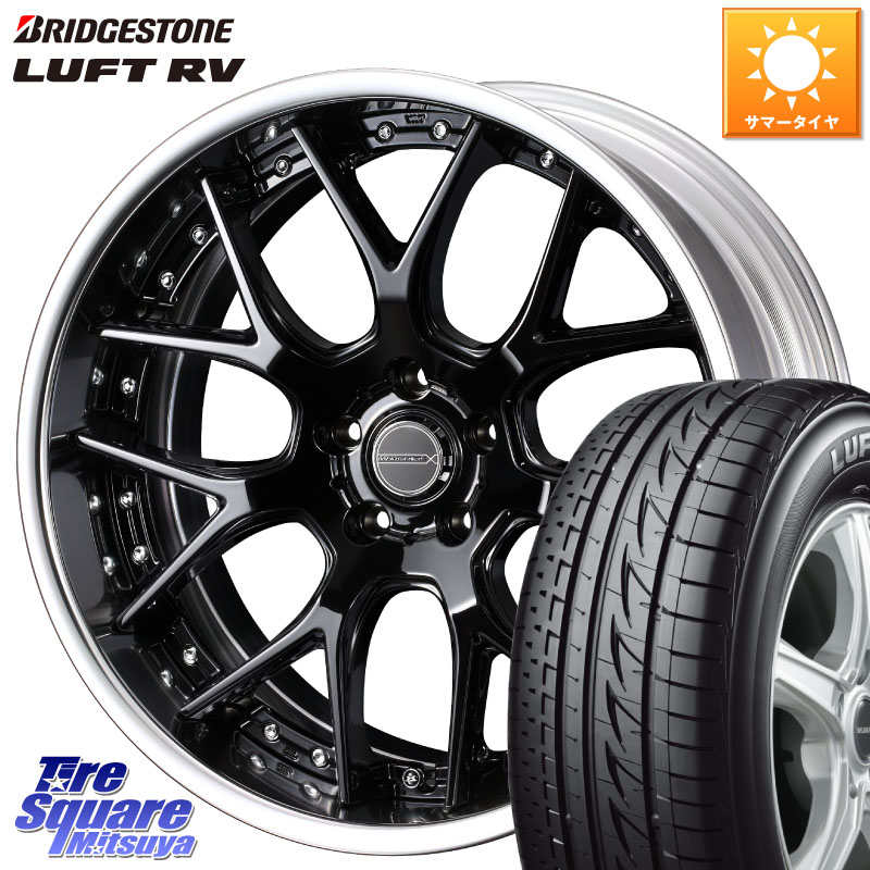 ブリヂストン LUFT RV ルフト RV サマータイヤ 215/55R18WEDS MAVERICK 1307M BK S-LoDisk 18インチ 2ピース 18X7.5J 38 5穴 114.3 MPV｜タイヤスクエアミツヤ 159,410円