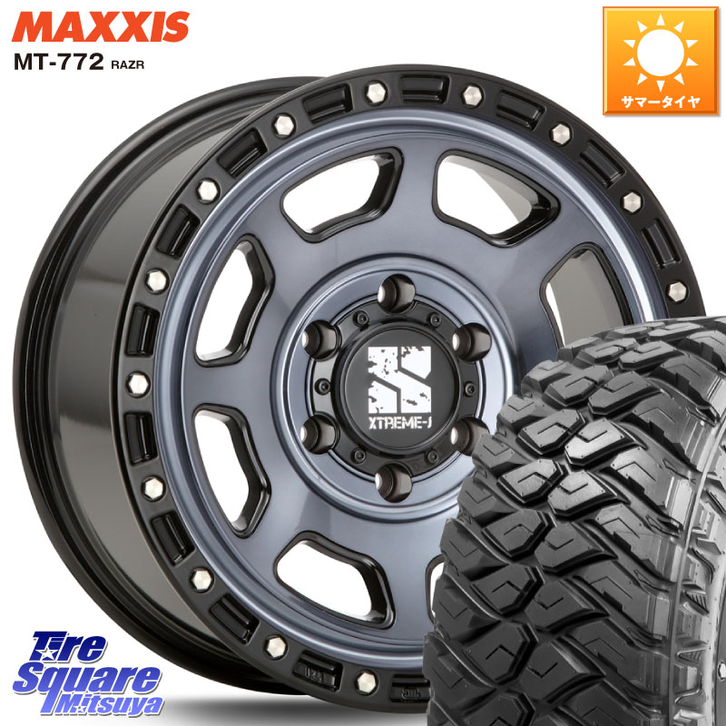 MLJ XJ07 XTREME-J 6H IND エクストリームJ 17インチ 17 X 8.0J +20 6穴 139.7 MAXXIS マキシス MT-772 RAZR 265/70R17