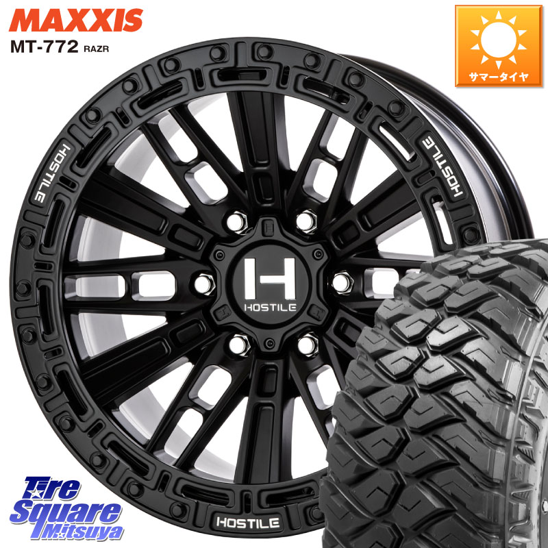 MAXXIS マキシス MT-772 RAZR 285/70R17HOSTILE H129 MOJAVE モハベ ASP ホイール 17インチ 17X9.0J 0 6穴 139.7｜タイヤスクエアミツヤサマータイヤ・ホイールセット
