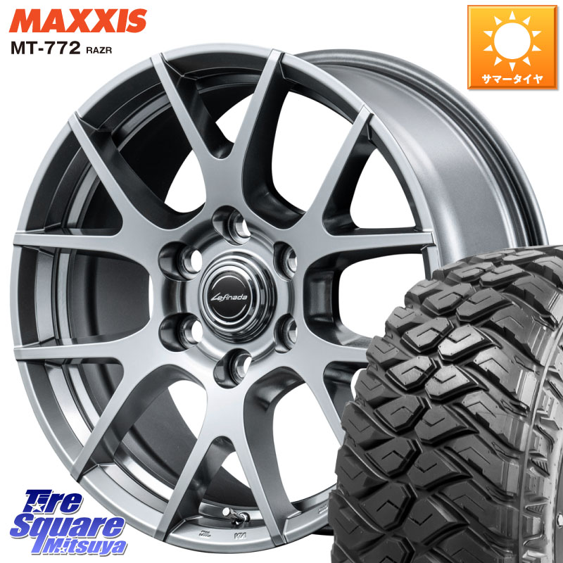 MANARAY MID Lefinada MOTION3 平座仕様 トヨタ・レクサス専用 ホイール 18インチ 18 X 8.0J(M14) +50 6穴 139.7 MAXXIS マキシス MT-772 RAZR 275/65R18