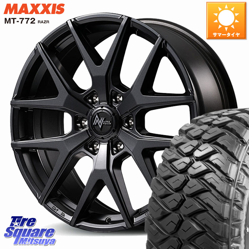 MAXXIS マキシス MT-772 RAZR 275/65R18MANARAY NITRO POWER M62 TOMAHAWK ホイール 18インチ 18X8.0J(M14) 55 6穴 139.7 ランドクルーザー 300 ランドクルーザー 250｜タイヤスクエアミツヤ