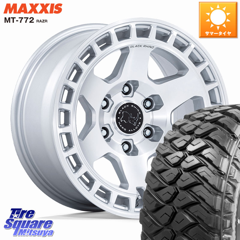 BLACK RHINO BAHARI バハリ ホイール 18インチ ブラックライノ 18 X 8.0J(M14) +45 6穴 139.7 MAXXIS マキシス MT-772 RAZR 275/65R18