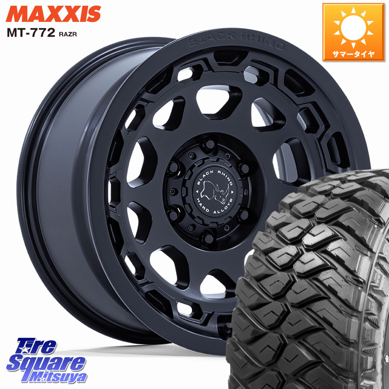 BLACK RHINO CONGO コンゴ ホイール 17インチ ブラックライノ 17 X 8.5J +35 6穴 139.7 MAXXIS マキシス MT-772 RAZR 265/70R17 156,020円