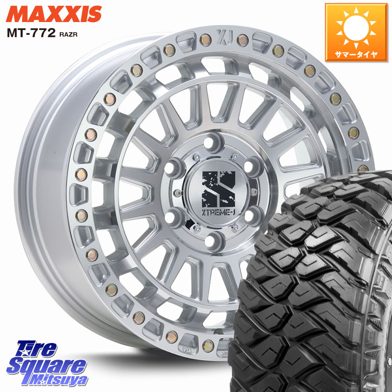 MLJ XJ08 XTREME-J ホイール 18インチ 18 X 8.0J(M14) +50 6穴 139.7 MAXXIS マキシス MT-772 RAZR 275/65R18