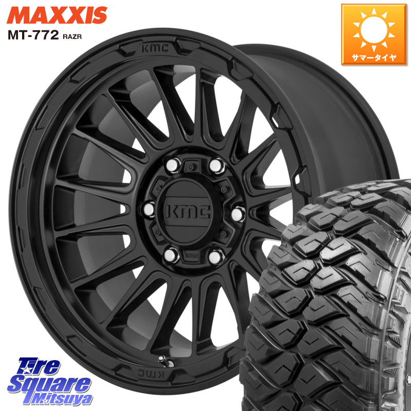 KMC KM542 Impact ホイール 17インチ 17 X 8.0J +35 5穴 127 MAXXIS マキシス MT-772 RAZR 265/70R17 クライスラー ジープ ラングラー JK系 クライスラー ジープ ラングラー JL系
