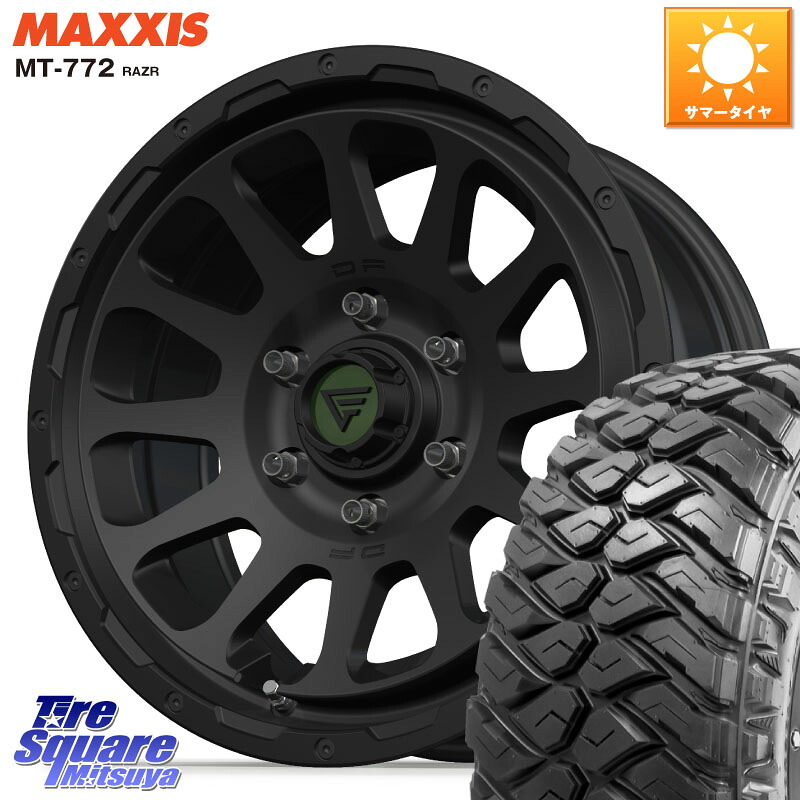 MAXXIS マキシス MT-772 RAZR 265/70R17DELTA FORCE デルタフォース オーバル 6穴 ホイール 17インチ 17X8.0J 20 6穴 139.7 ランドクルーザーFJ トライトン 4Runner Tacoma ランドクルーザー プラド カスタムサイズ FJクルーザー｜タイヤスクエアミツヤ