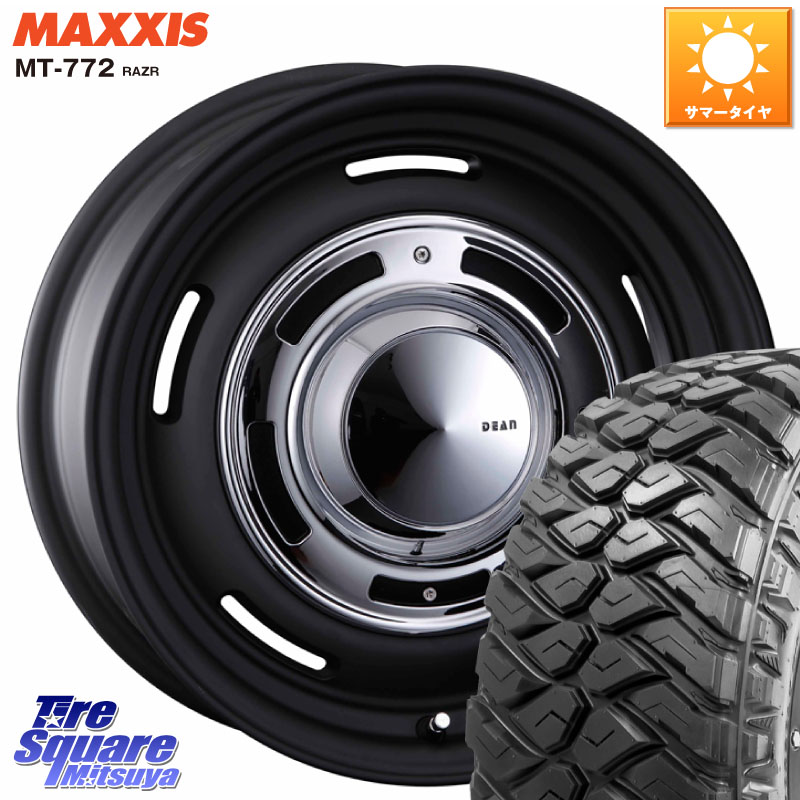 CRIMSON ディーン クロスカントリー ブラック 16インチ 16 X 8.0J +0 5穴 150 MAXXIS マキシス MT-772 RAZR 285/75R16
