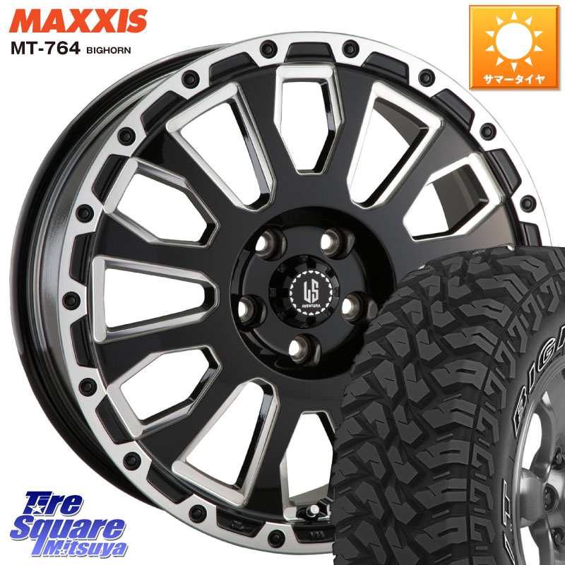 MAXXIS MT-764 BIGHORN アウトラインホワイトレター 245/70R16阿部商会 LA STRADA AVENTURA アヴェンチュラ 16インチ 16X7.0J 42 5穴 114.3 デリカD:5 D5 カスタムサイズ CX-5 CX5 MAZDA｜タイヤスクエアミツヤ