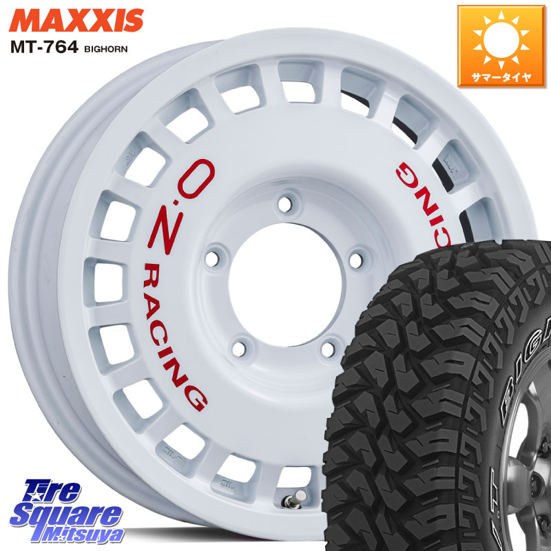 OZ Rally Racing 4x4 ラリーレーシング ジムニー用 ホイール 16インチ 16 X 5.5J +20 5穴 139.7 MAXXIS MT-764 BIGHORN アウトラインホワイトレター 225/75R16 ジムニー専用(要リフトアップ・オーバーフェンダー等)