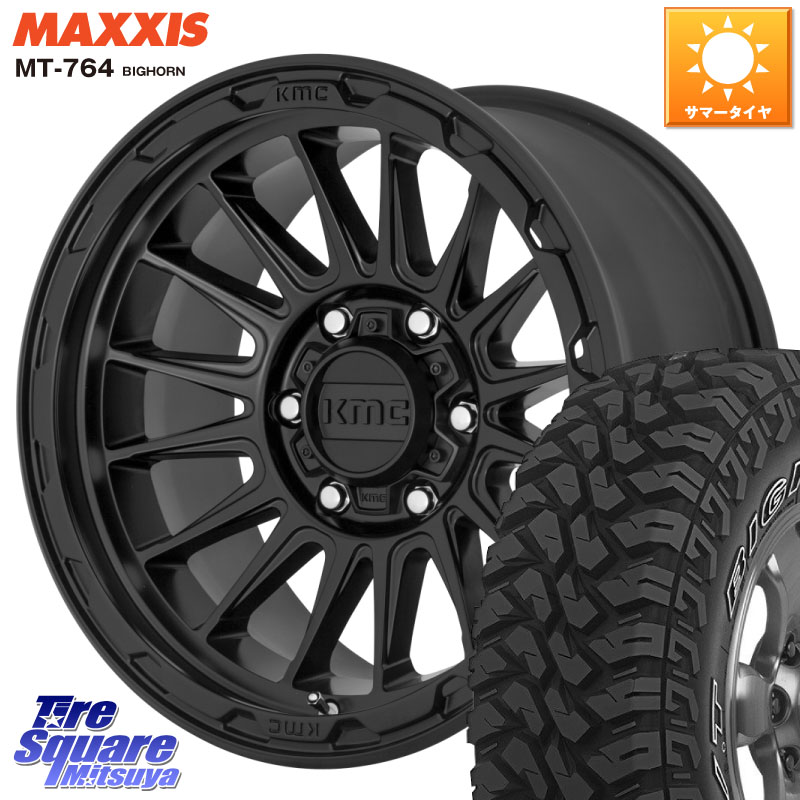 KMC KM542 Impact ホイール 16インチ 16 X 7.0J +30 5穴 114.3 MAXXIS MT-764 BIGHORN アウトラインホワイトレター 225/75R16