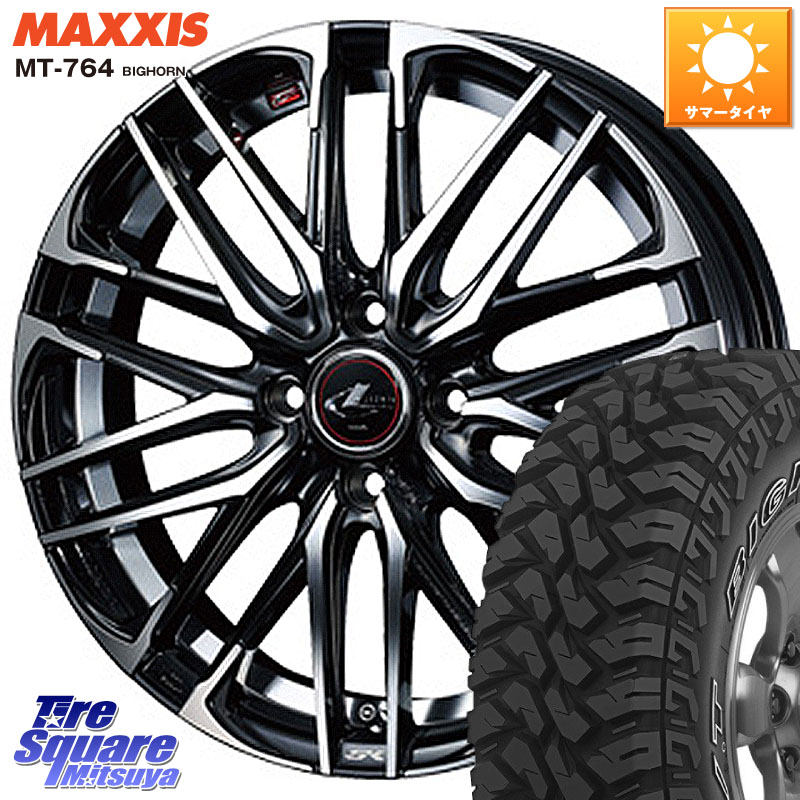 WEDS レオニス SK PBMC 5H ウェッズ Leonis ホイール 16インチ 16 X 6.5J +40 5穴 114.3 MAXXIS MT-764 BIGHORN アウトラインホワイトレター 225/75R16 114,180円
