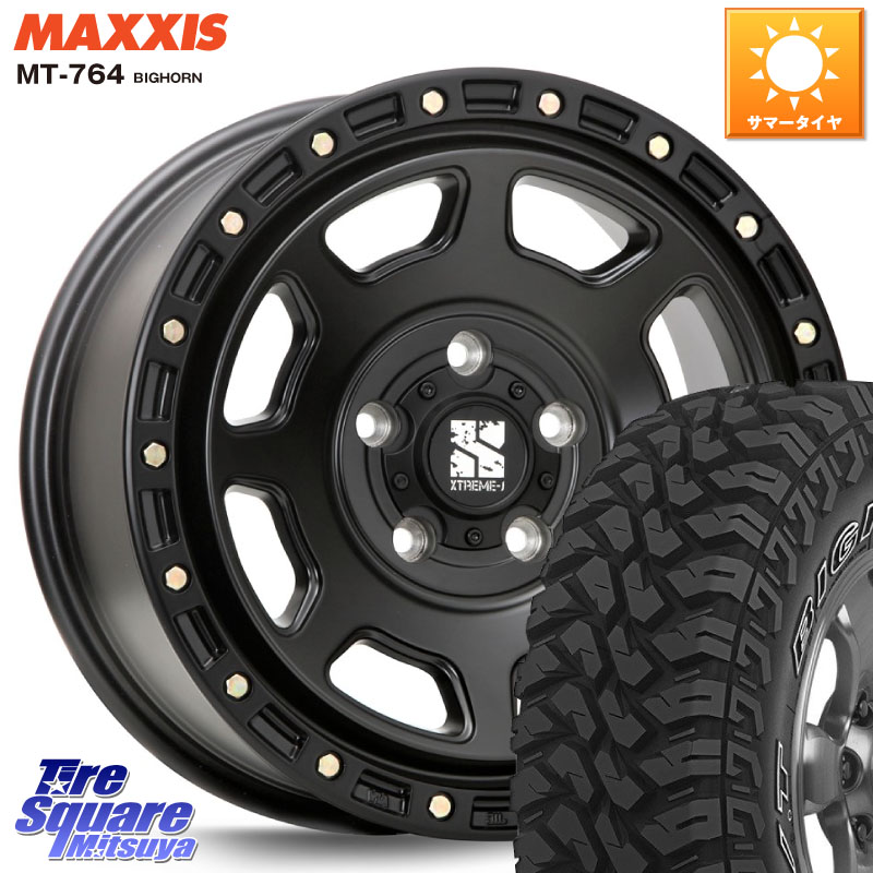MLJ XJ07 XTREME-J BK 16インチ エクストリームJ 16 X 7.0J +35 5穴 114.3 MAXXIS MT-764 BIGHORN アウトラインホワイトレター 245/70R16